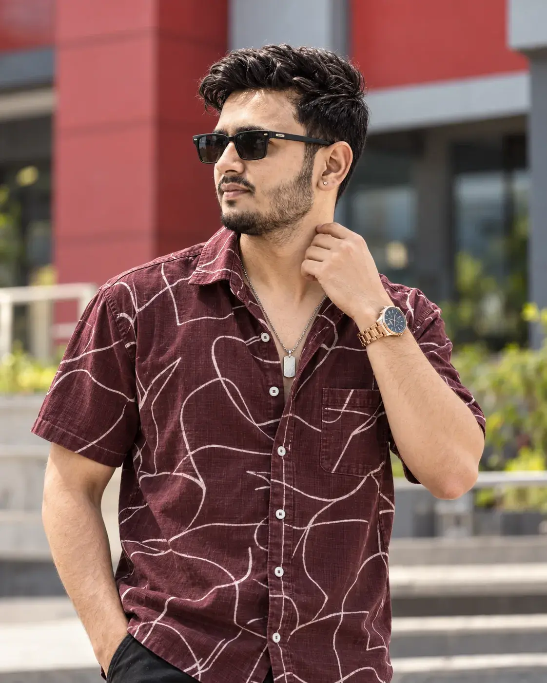 Urban Burgundy ✨ | Cinematic Street Style
