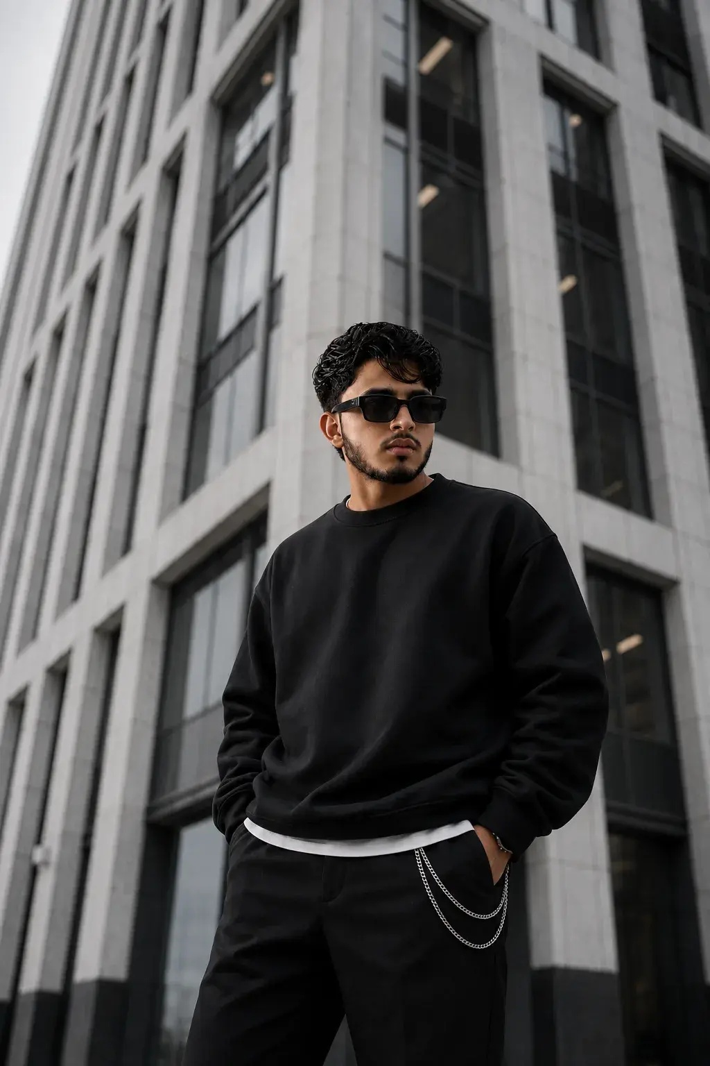 Urban Noir Streetwear Portrait