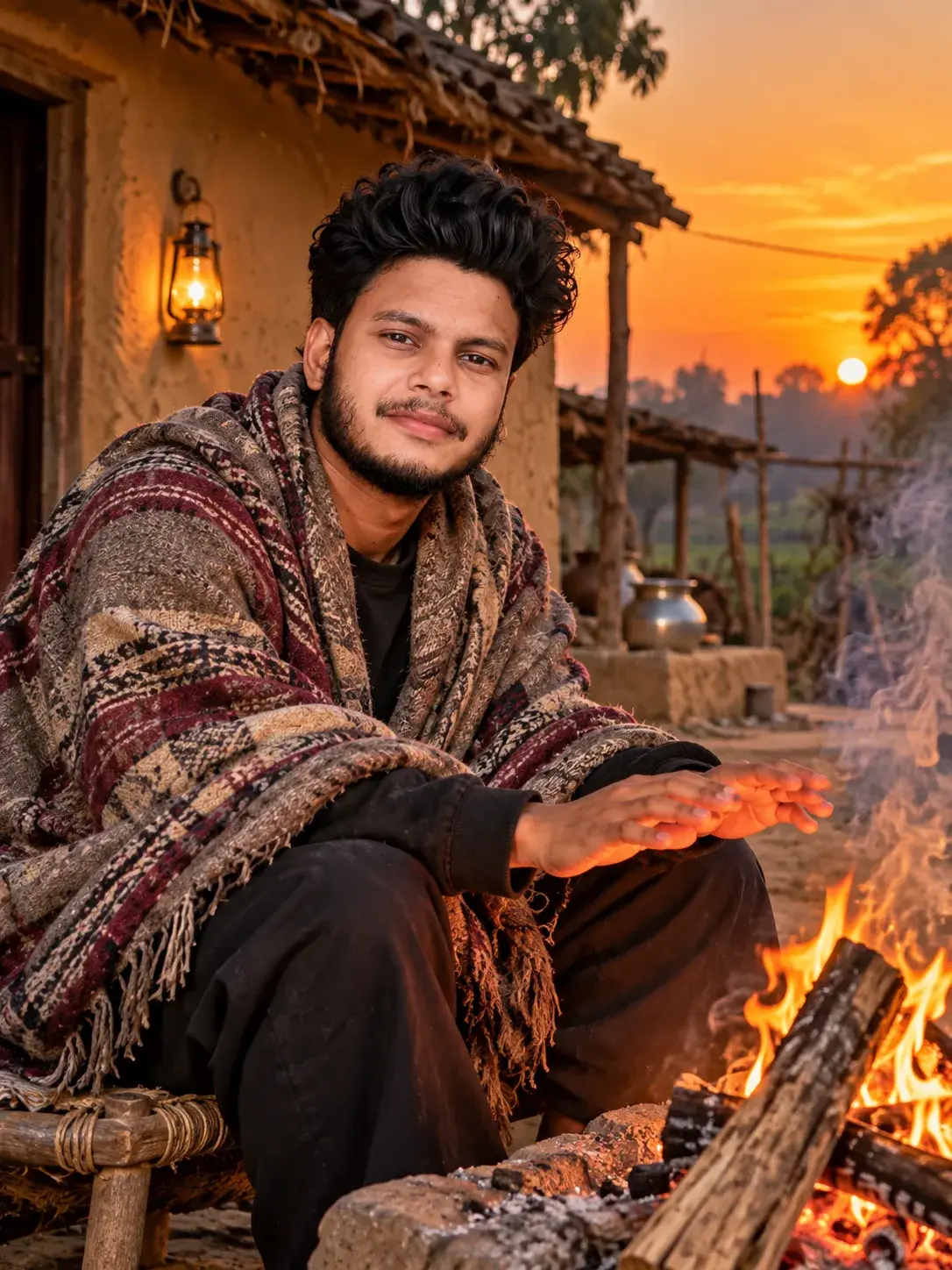 “Village Sunset & Warmth”