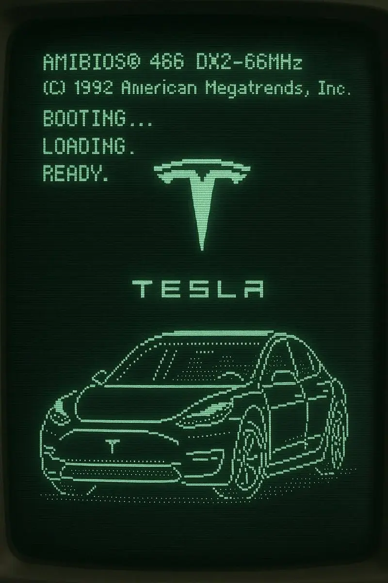 Vintage Computer Boot Screen Parsed As Ascii Art