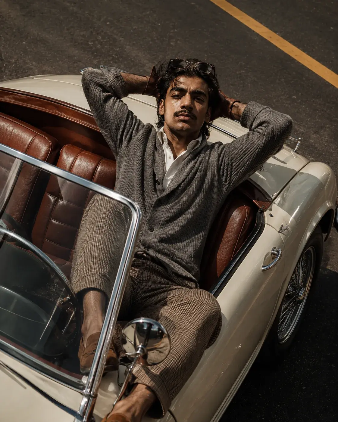Vintage Convertible Car Portrait