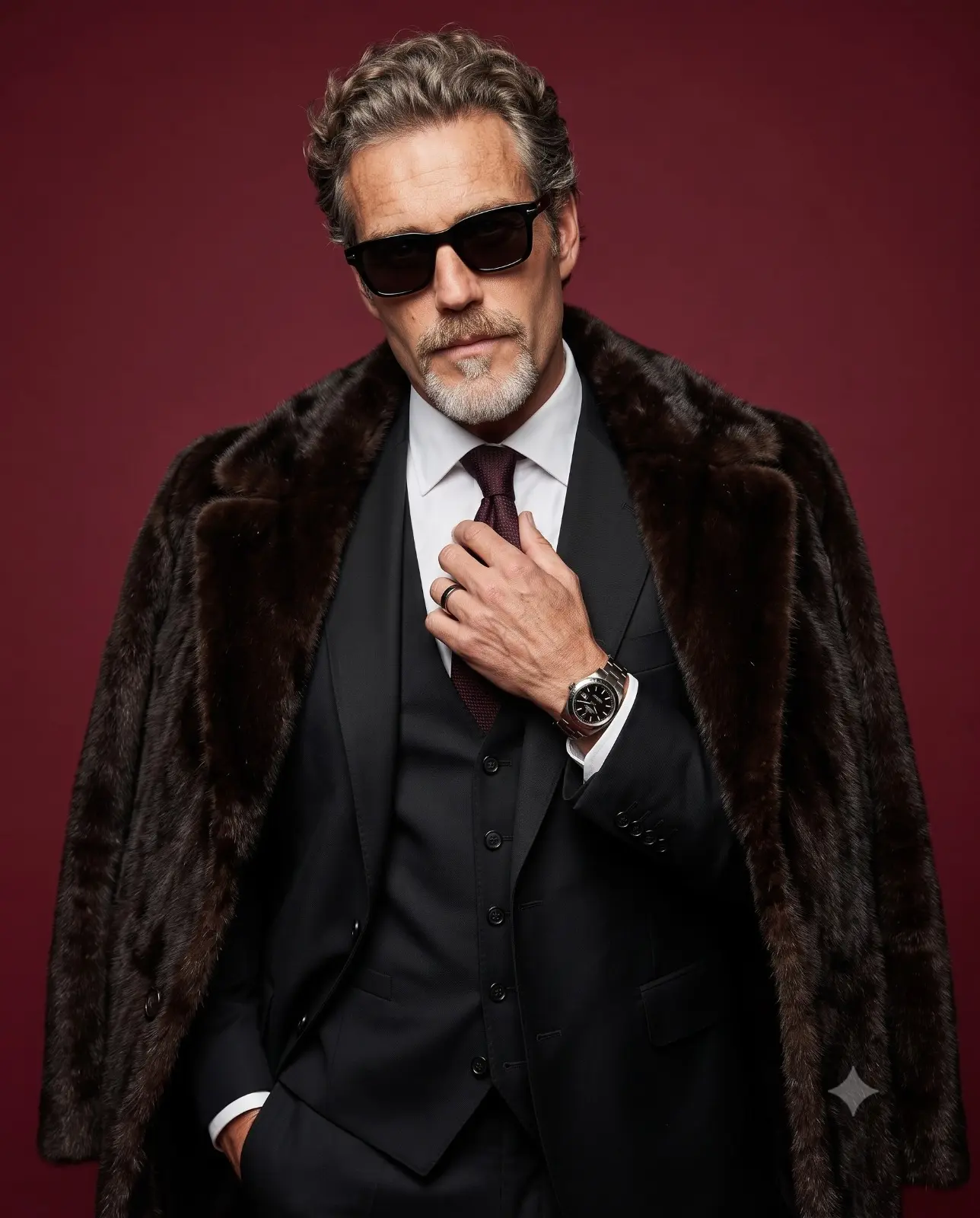 Vintage Gangster Glamour Portrait
