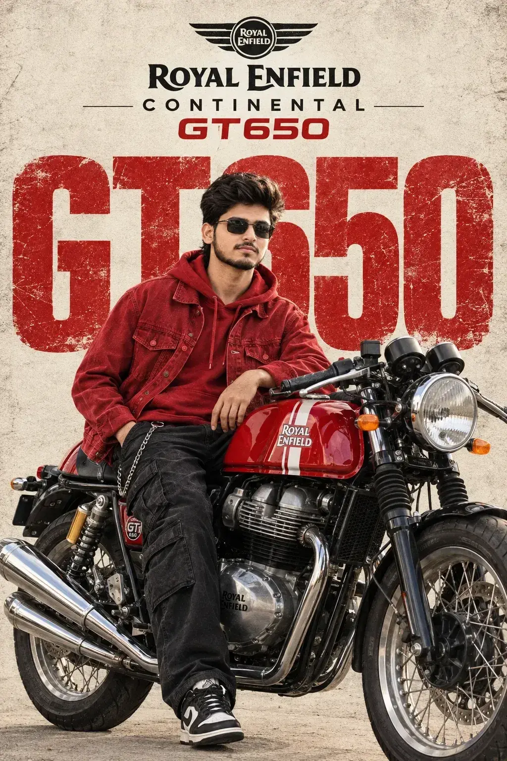 Vintage Motorcycle Poster