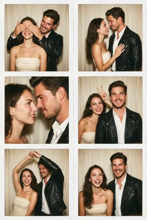 Vintage Photo Booth Collage