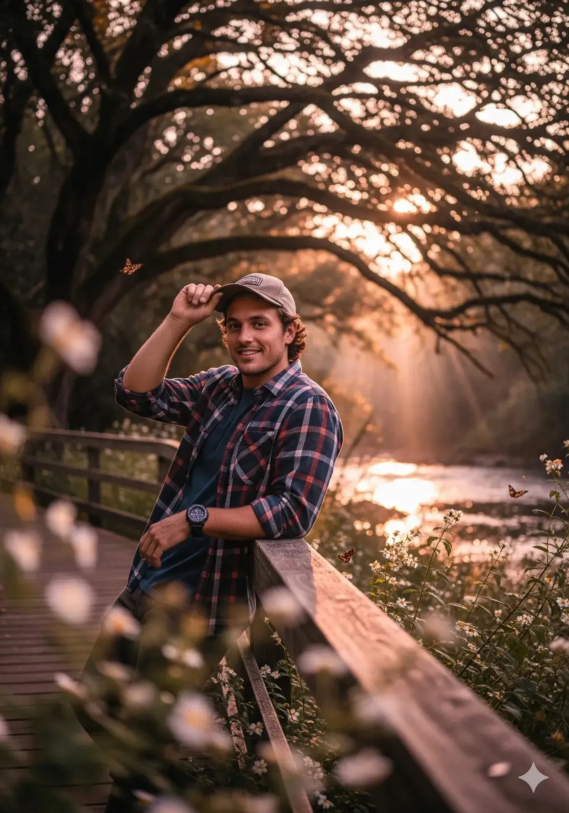Warm Forest Smile At Pink Hour