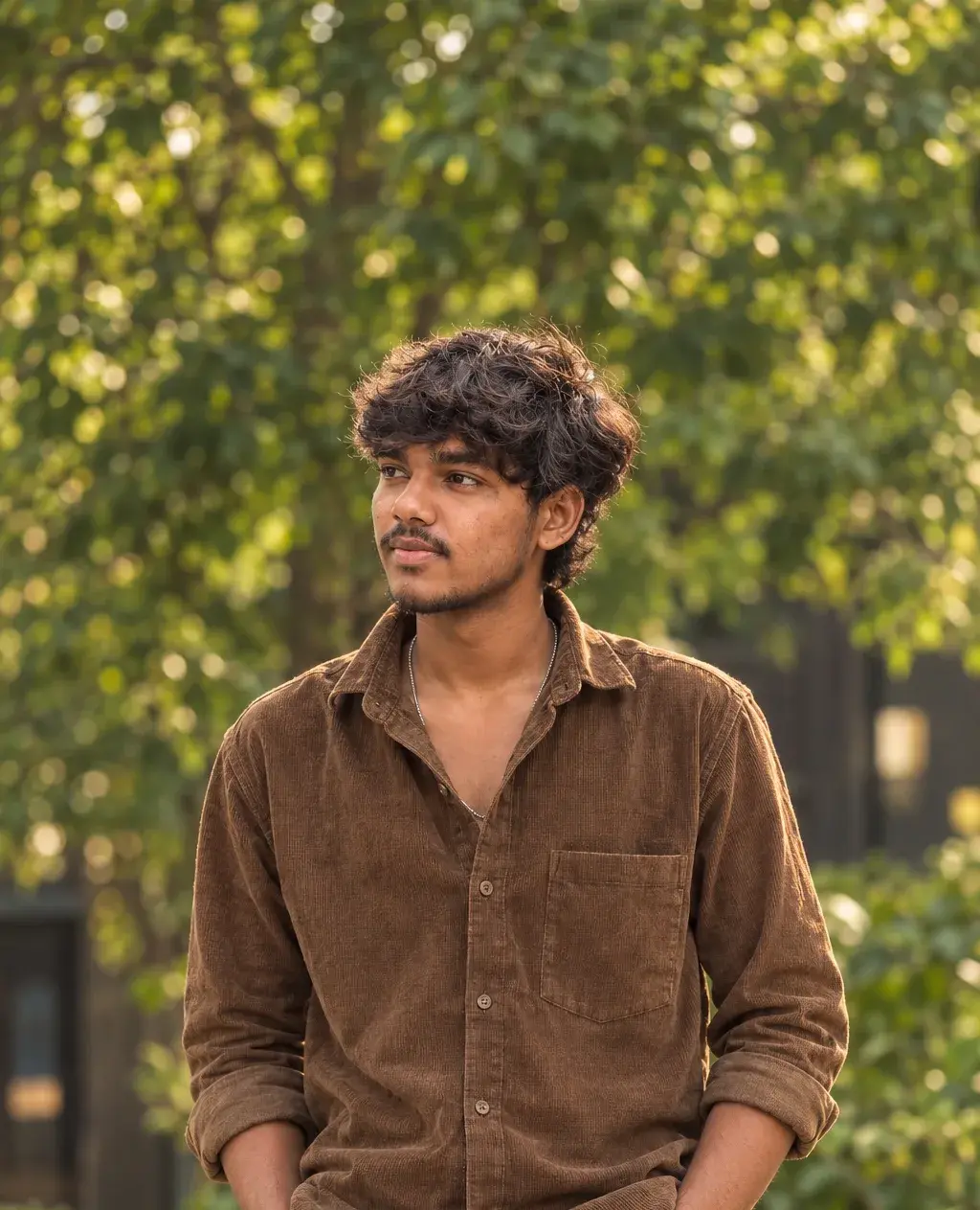 With Brown Shirt