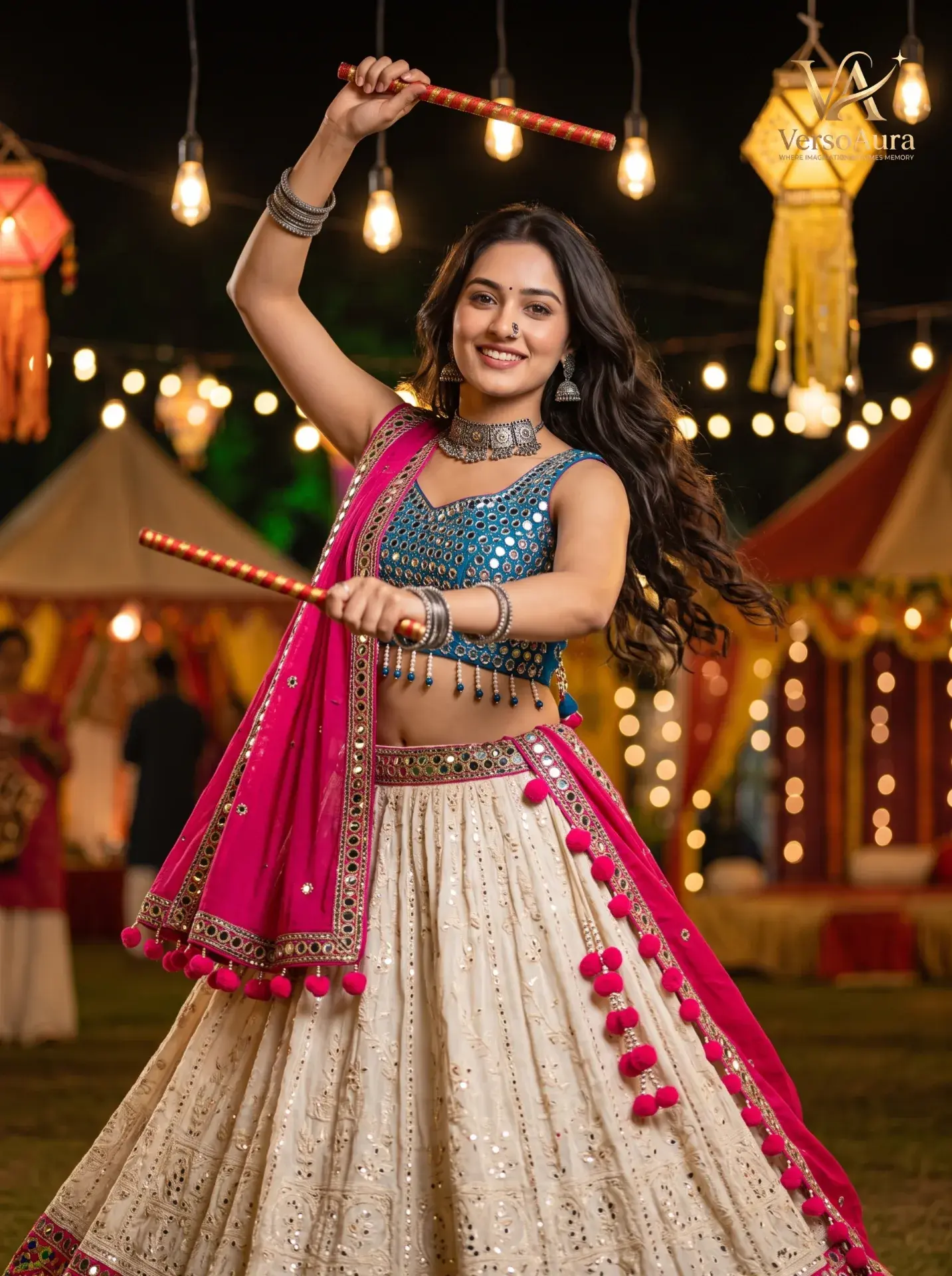 Women Performing Dandiya
