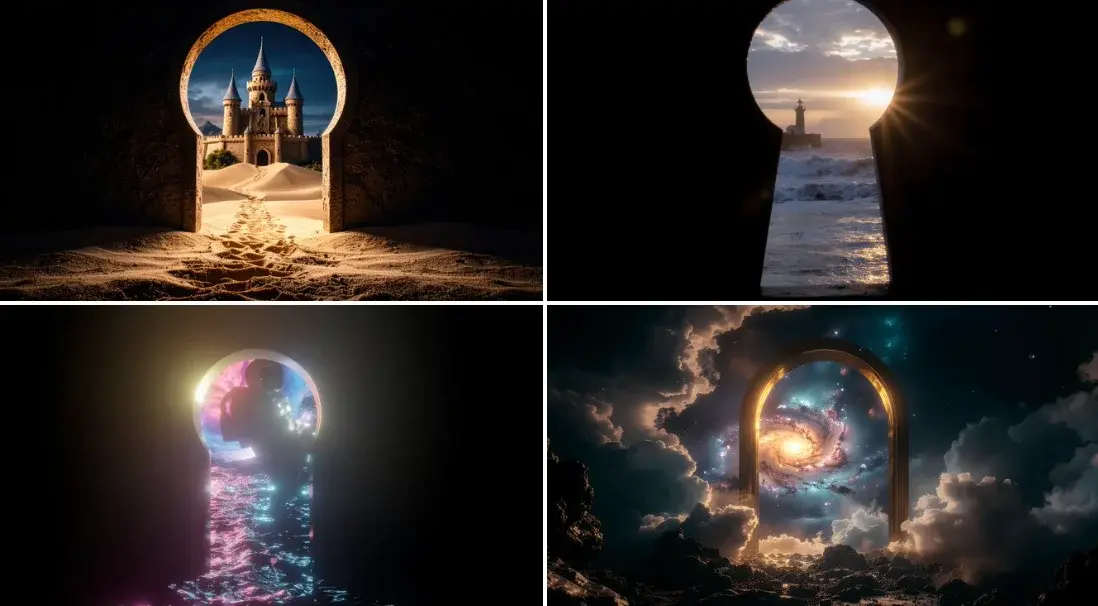 World Through Keyhole