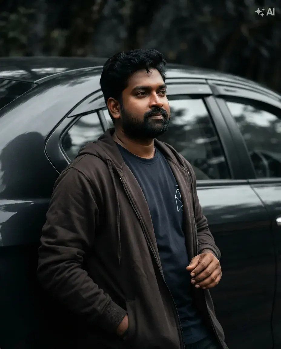 Young South Asian Man With Dark Styled Hair